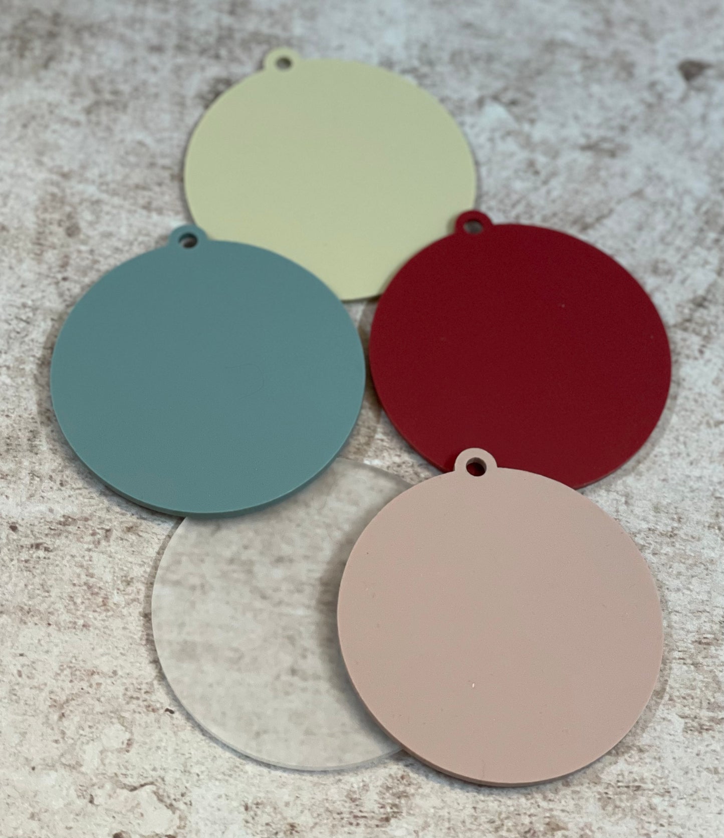 Acrylic bauble blank - Available In Many Colours