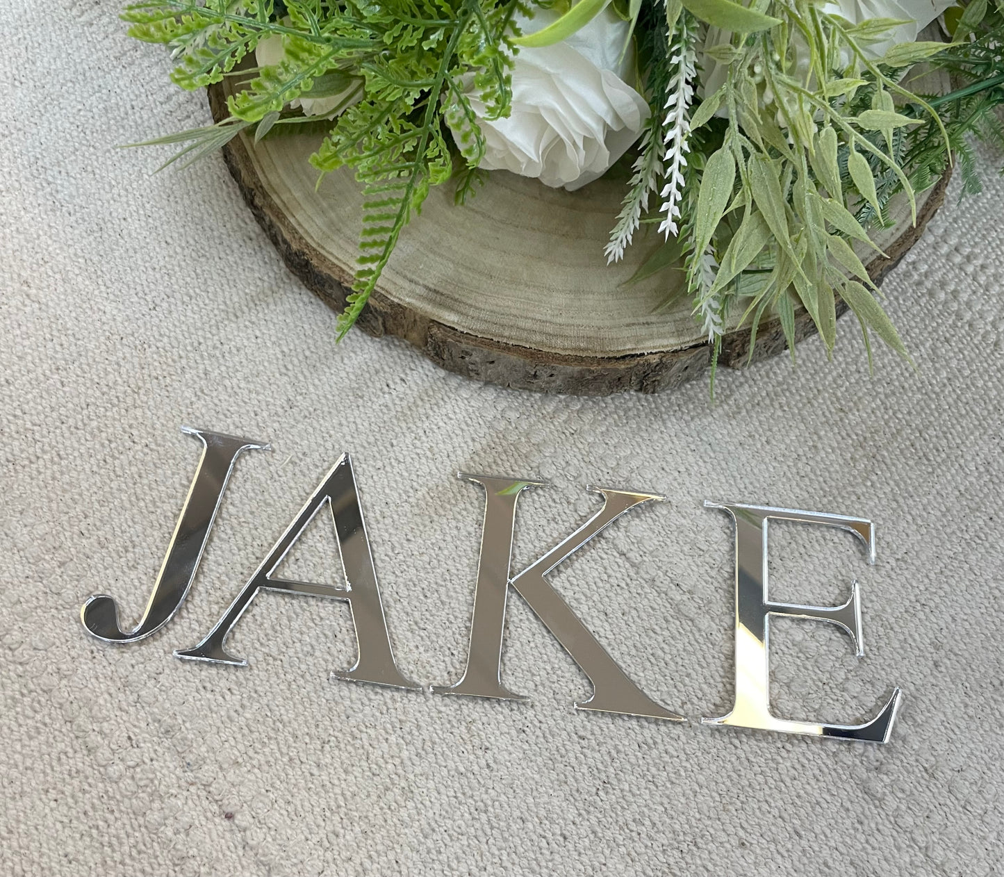 Custom Acrylic Letters for Elegant Wedding Signs 6.5cm Tall