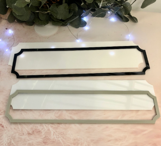 Acrylic Street Sign Blank To Create Christmas, Family, wedding signs. Gifts For Men. 39cm x 10cm