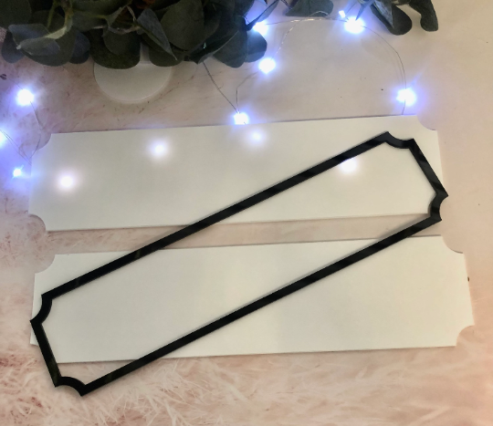 Acrylic Street Sign Blank To Create Christmas, Family, wedding signs. Gifts For Men. 39cm x 10cm